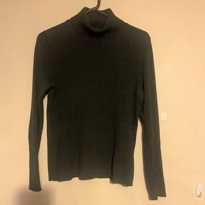 Ralph Lauren ribbed grey turtleneck